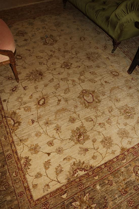 Persian cream ground carpet